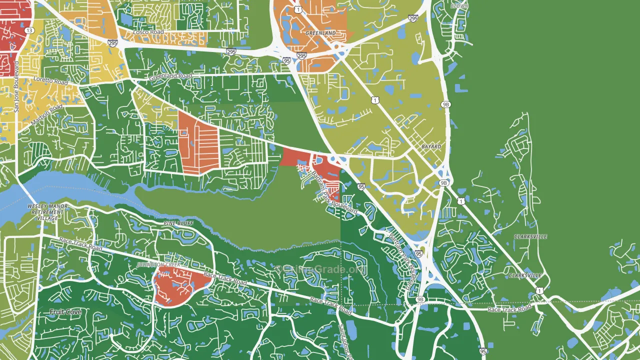 32258, FL Map of Theft Rates