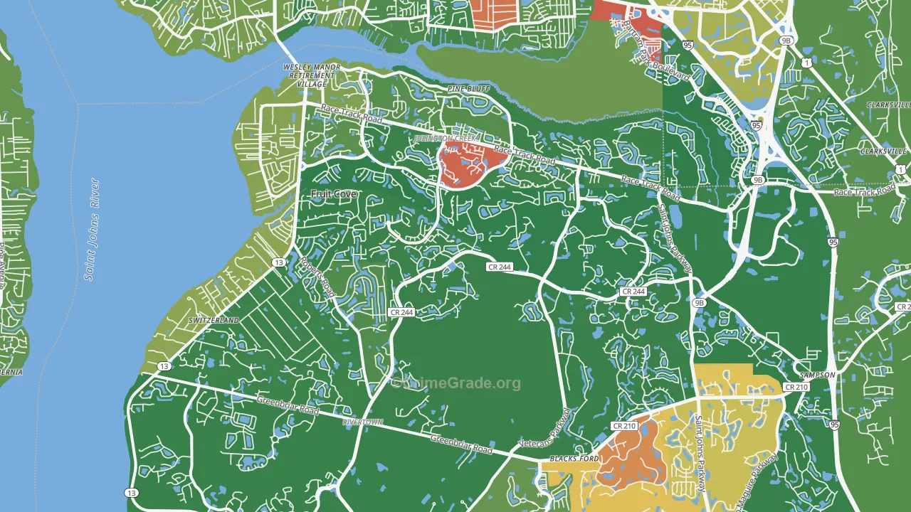 32259, FL Map of Theft Rates