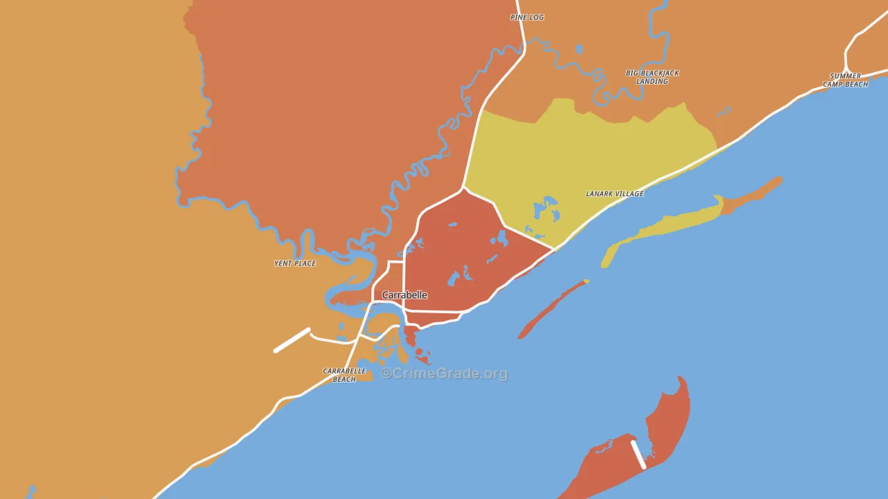 32322, FL Map of Theft Rates