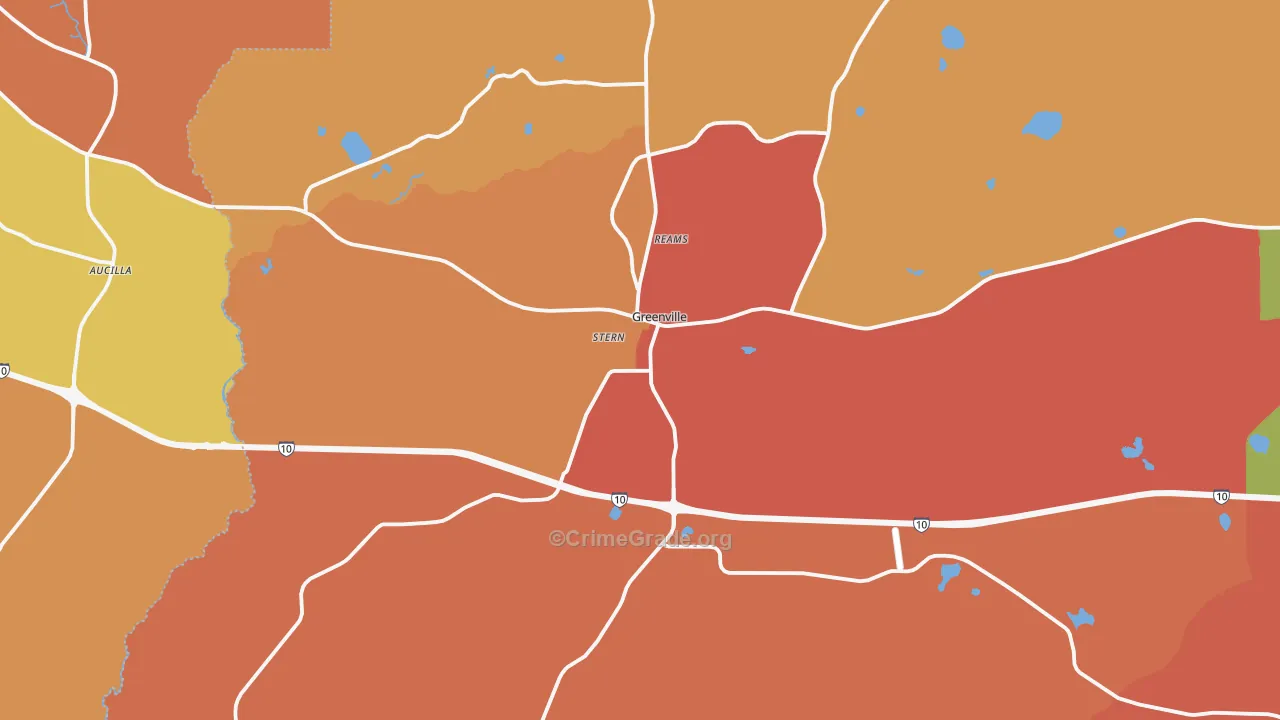 32331, FL Map of Theft Rates