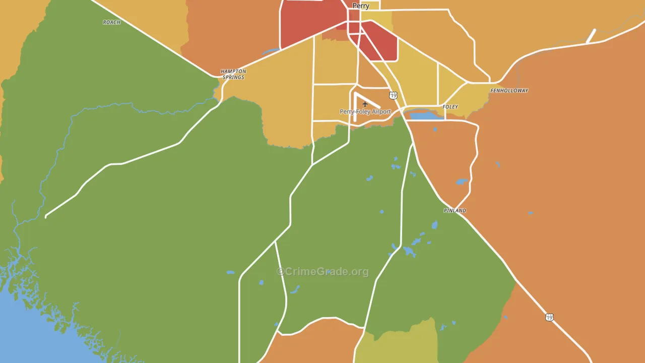 32348, FL Map of Theft Rates