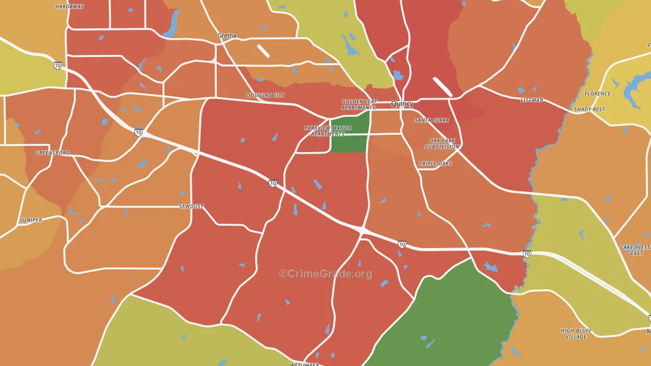 32351, FL Map of Theft Rates
