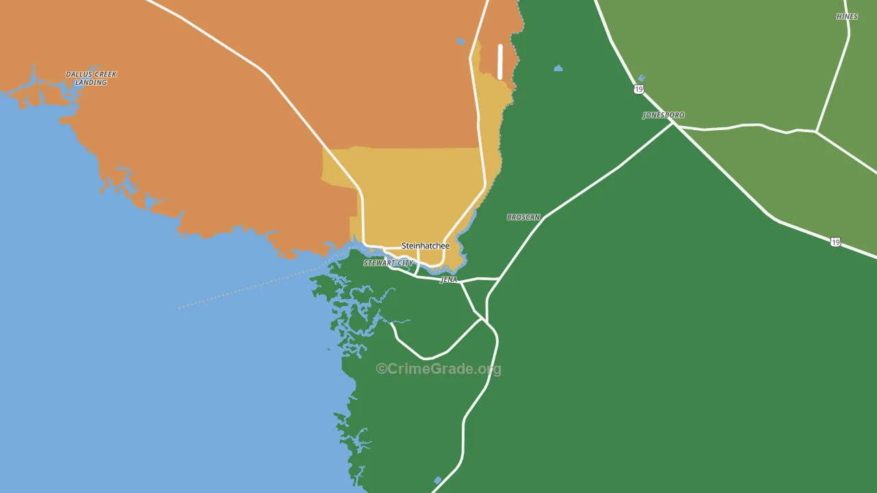 32359, FL Map of Theft Rates