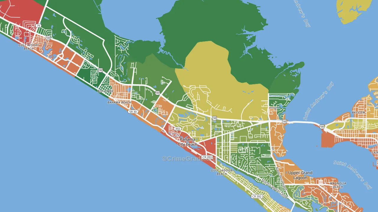 32407, FL Map of Theft Rates