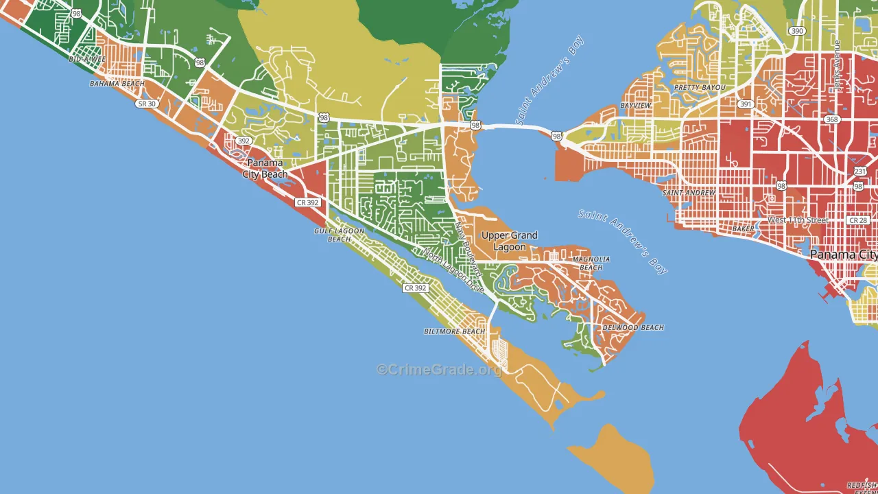 32408, FL Map of Theft Rates
