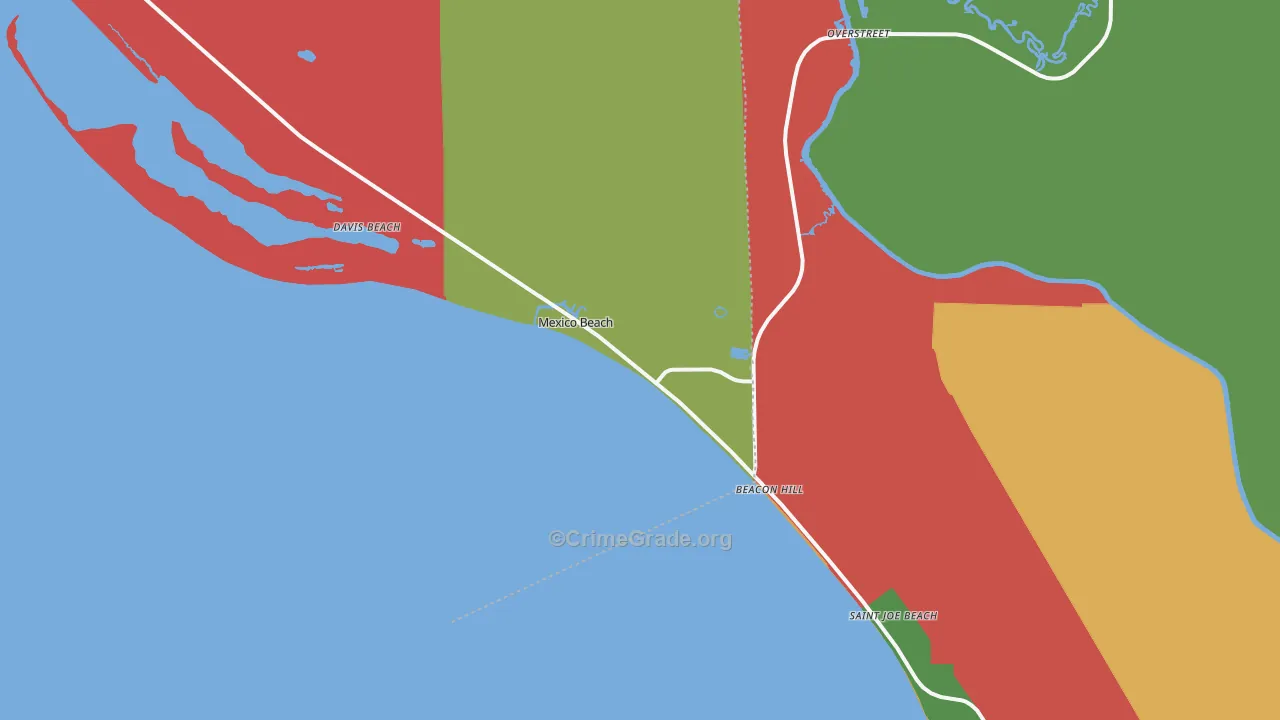 32410, FL Map of Theft Rates