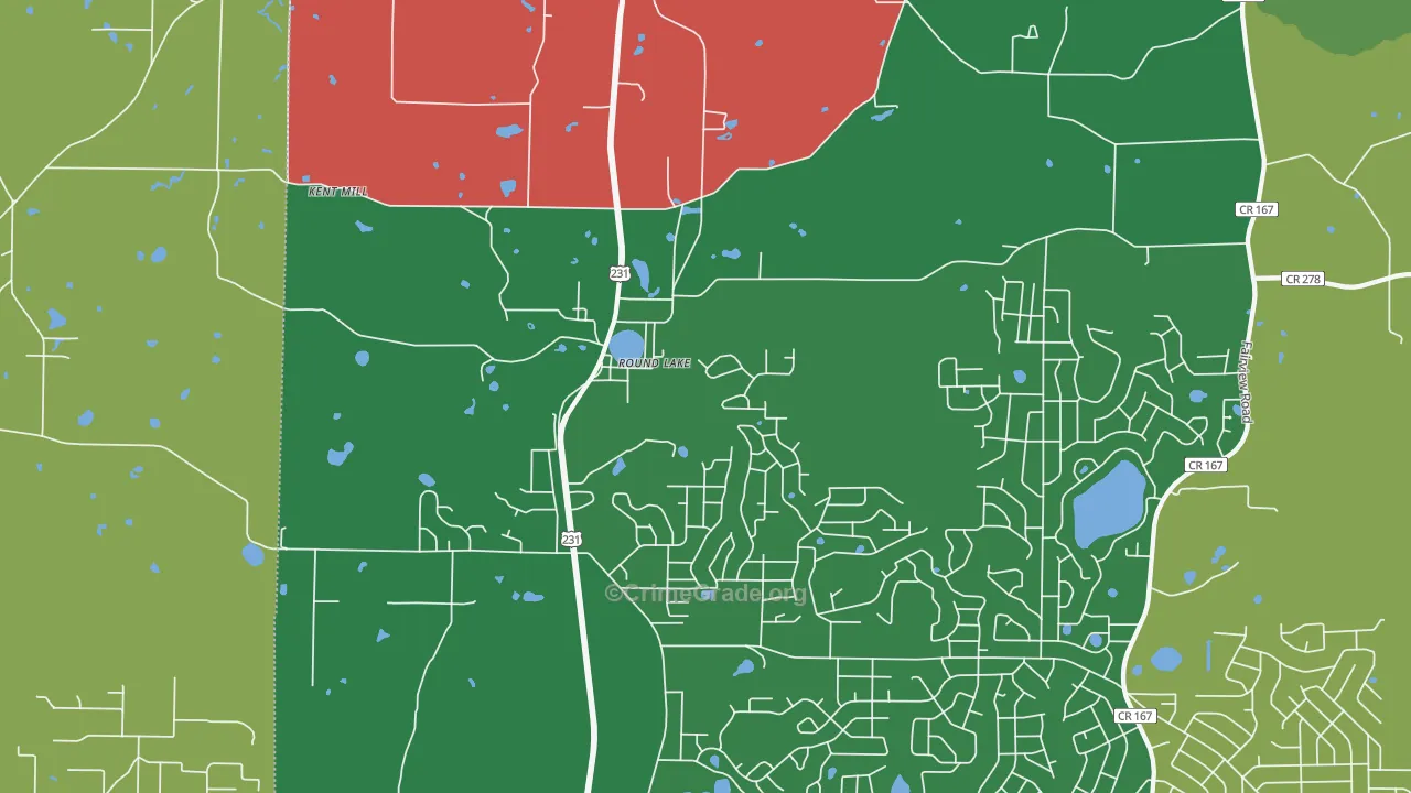 32420, FL Map of Theft Rates