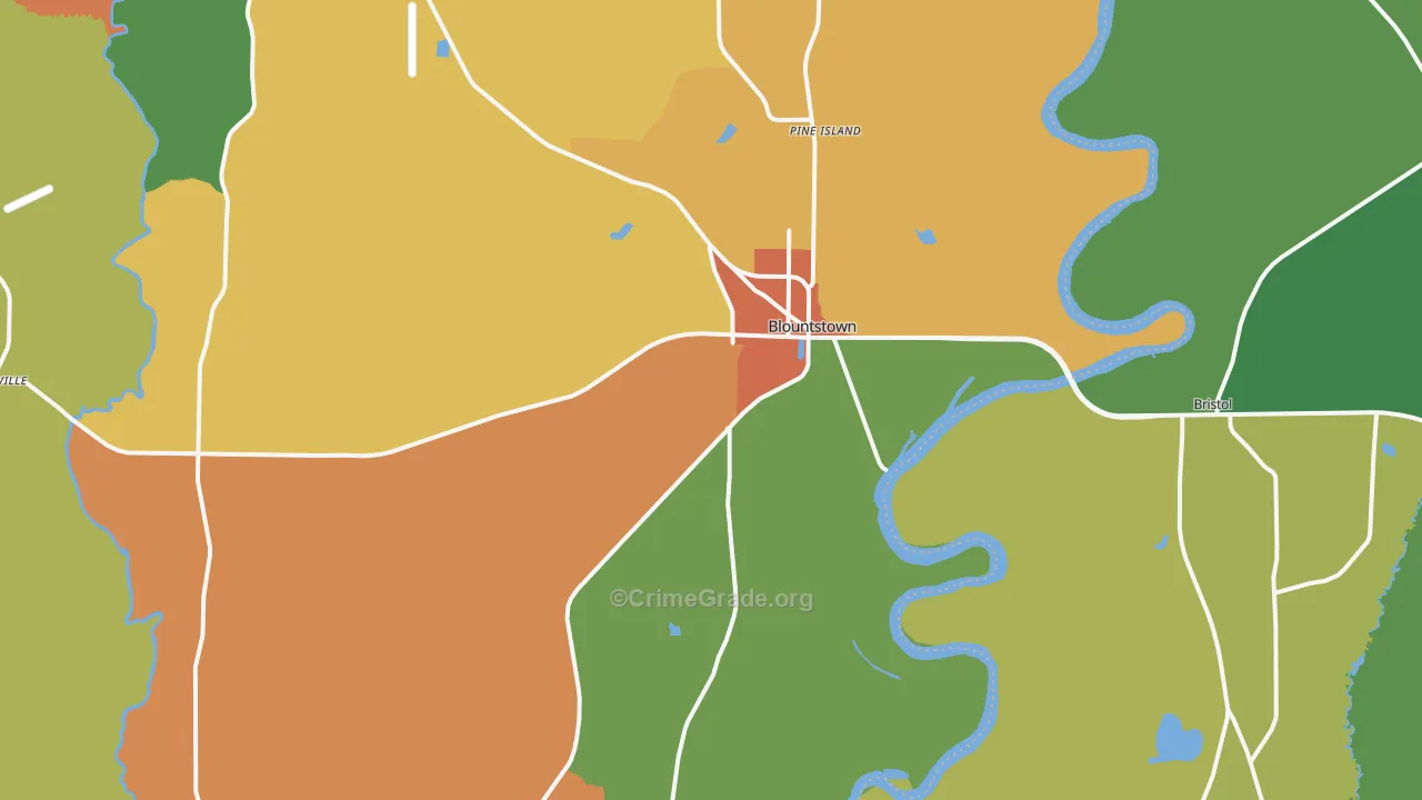 32424, FL Map of Theft Rates