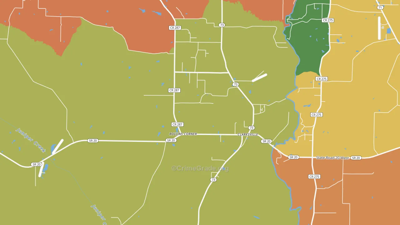 32430, FL Map of Theft Rates