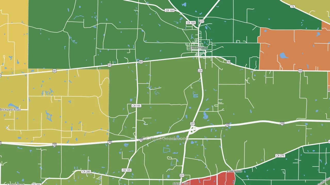 32431, FL Map of Theft Rates