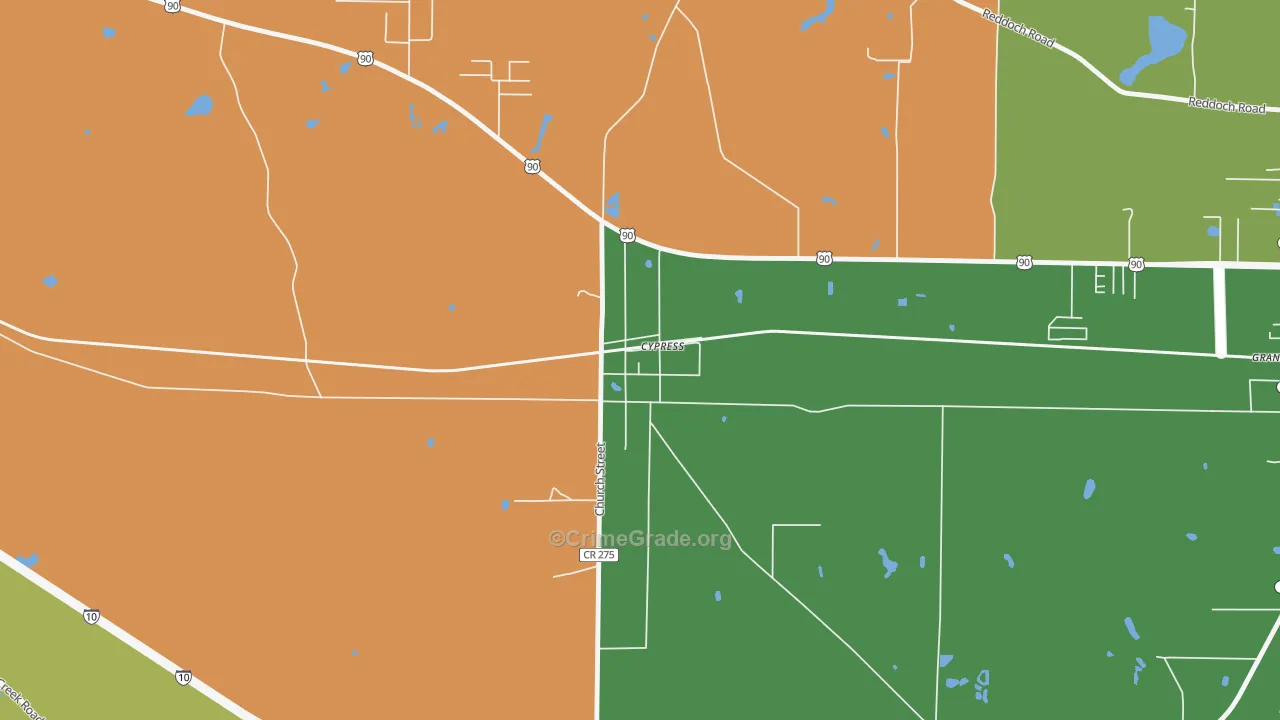 32432, FL Map of Theft Rates