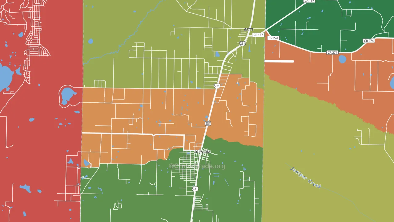 32438, FL Map of Theft Rates