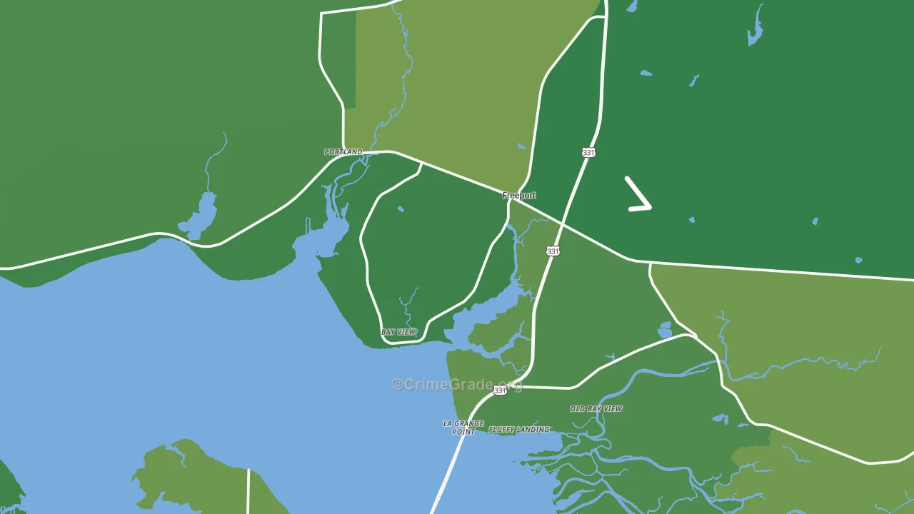 32439, FL Map of Theft Rates
