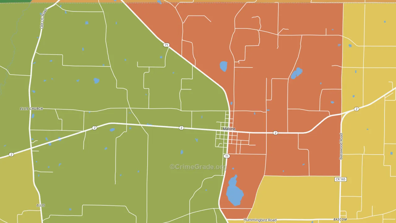 32445, FL Map of Theft Rates