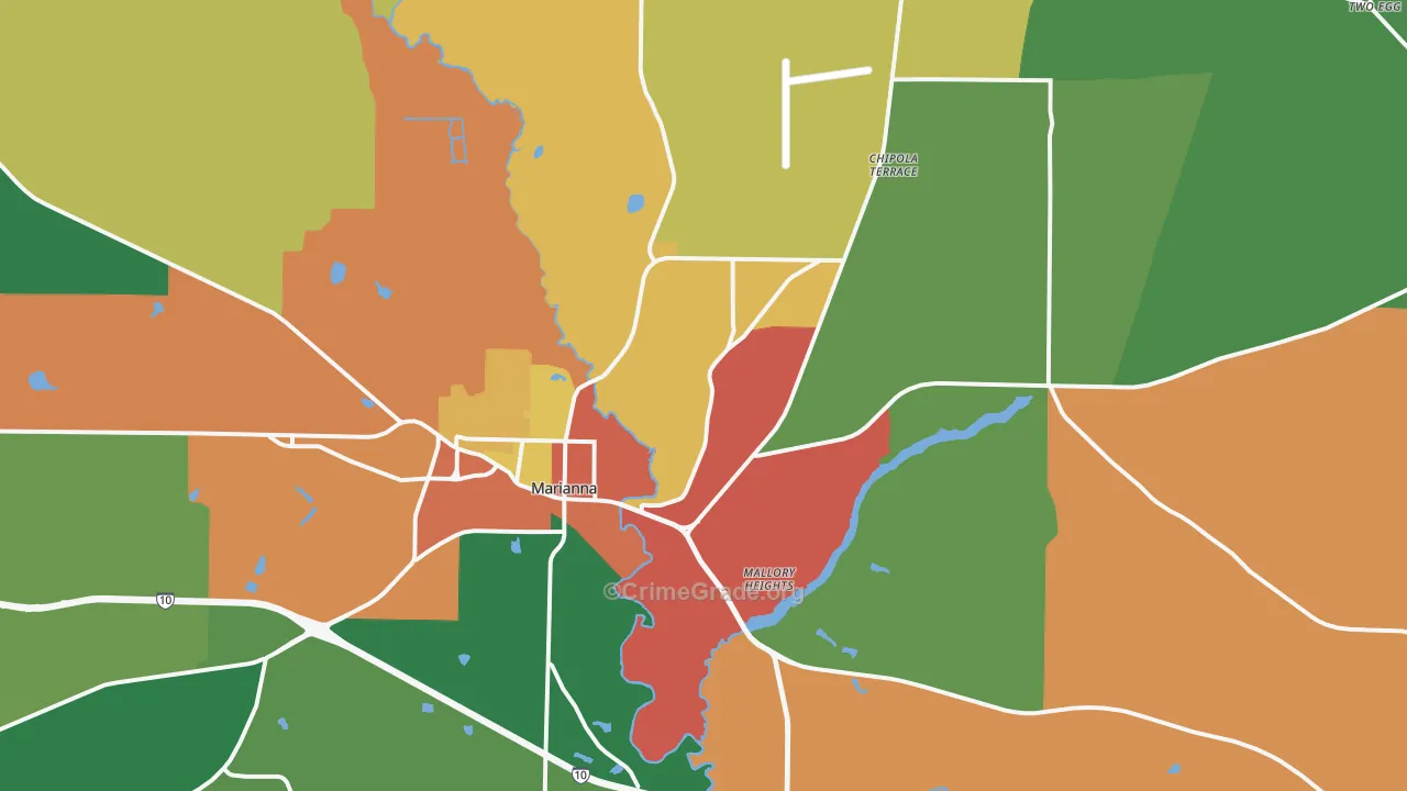 32446, FL Map of Theft Rates