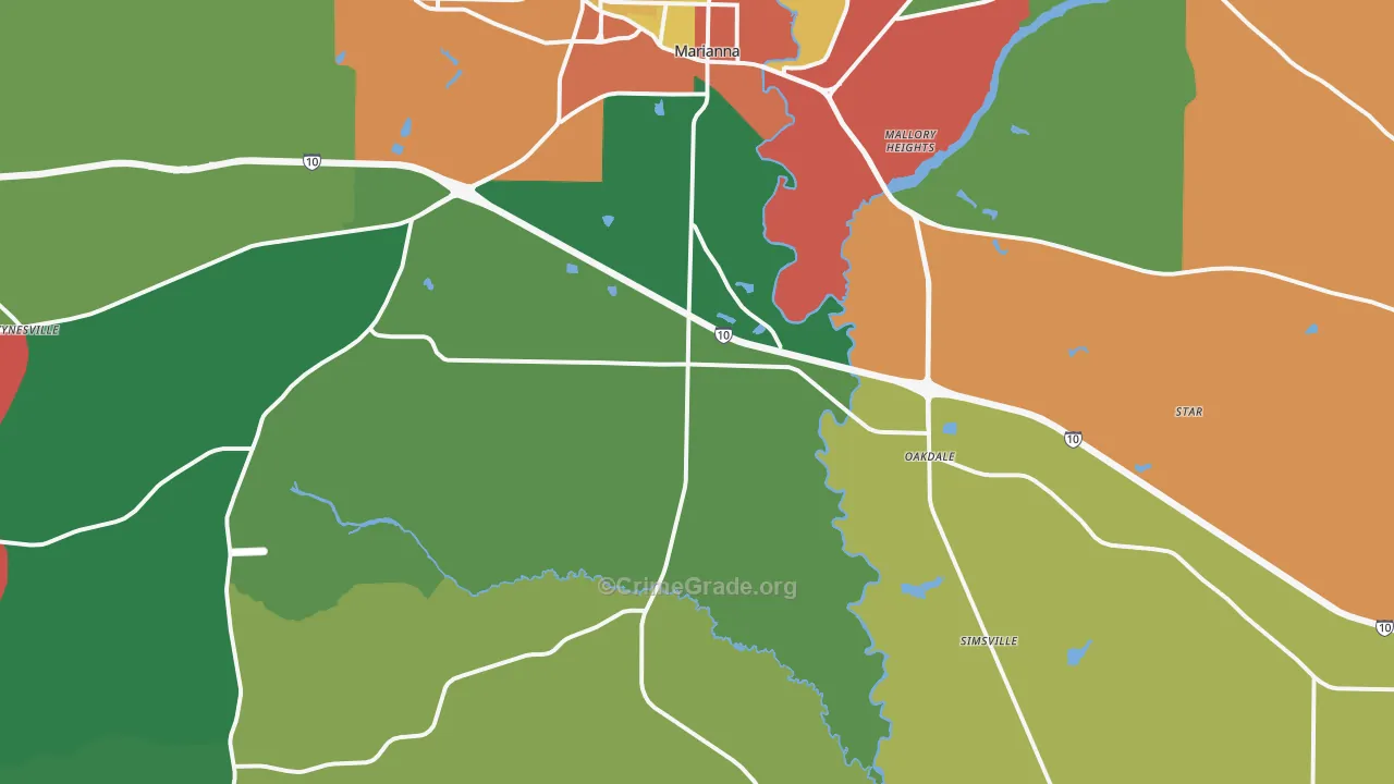 32448, FL Map of Theft Rates