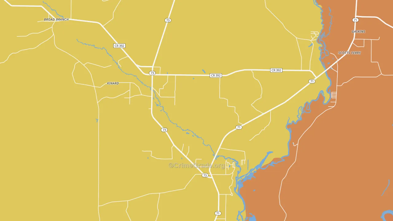 32449, FL Map of Theft Rates