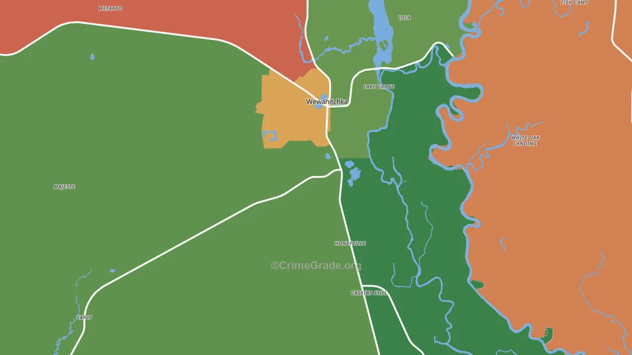 32465, FL Map of Theft Rates