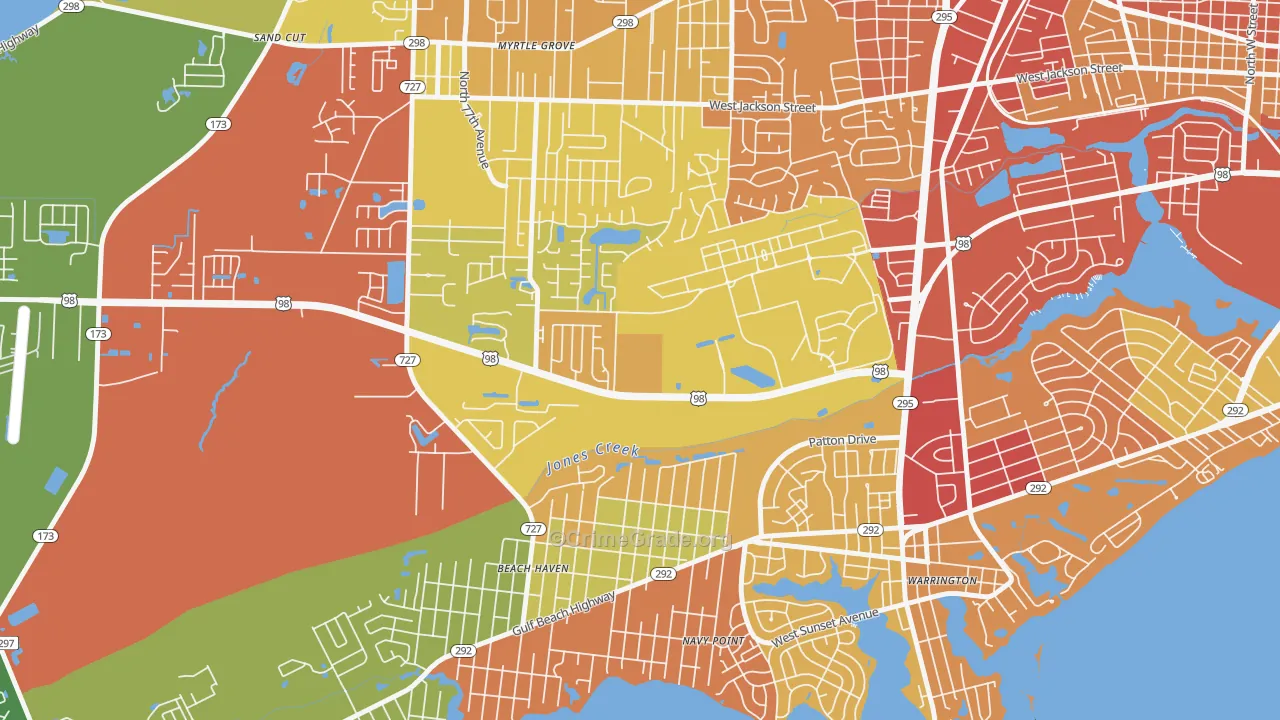 32512, FL Map of Theft Rates