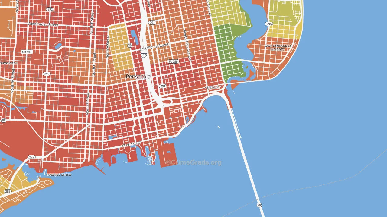 32520, FL Map of Theft Rates