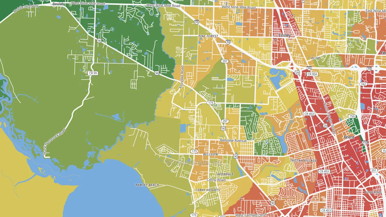 32526, FL Map of Theft Rates