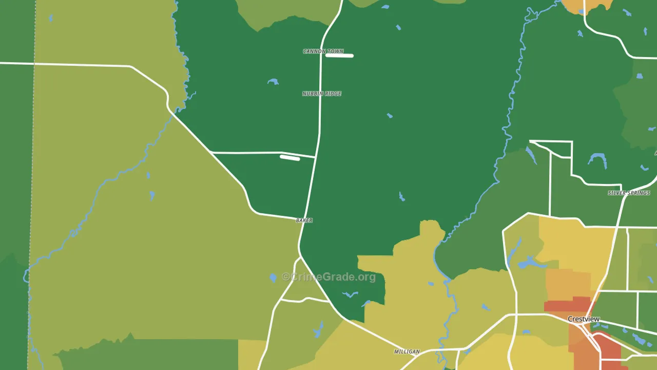 32531, FL Map of Theft Rates