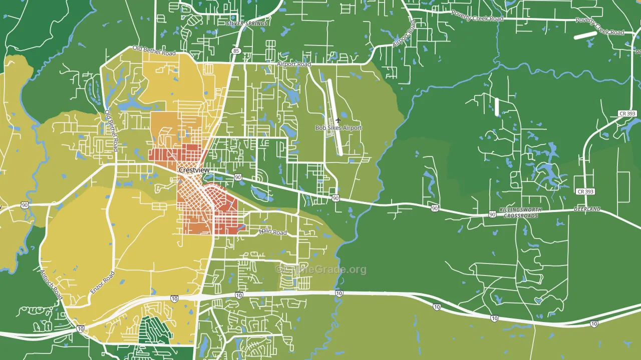 32539, FL Map of Theft Rates