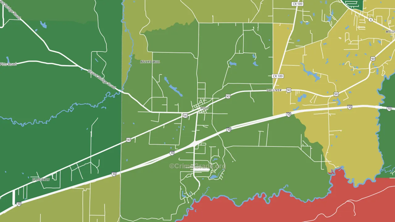 32564, FL Map of Theft Rates