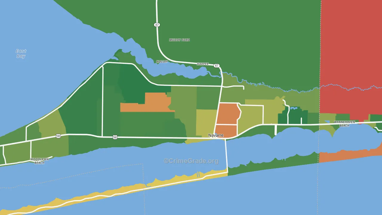 32566, FL Map of Theft Rates