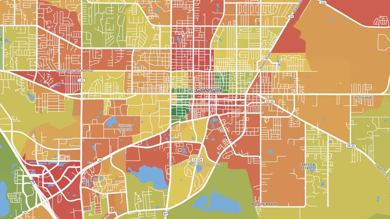 32601, FL Map of Theft Rates