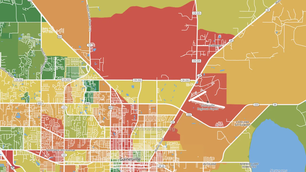 32609, FL Map of Theft Rates