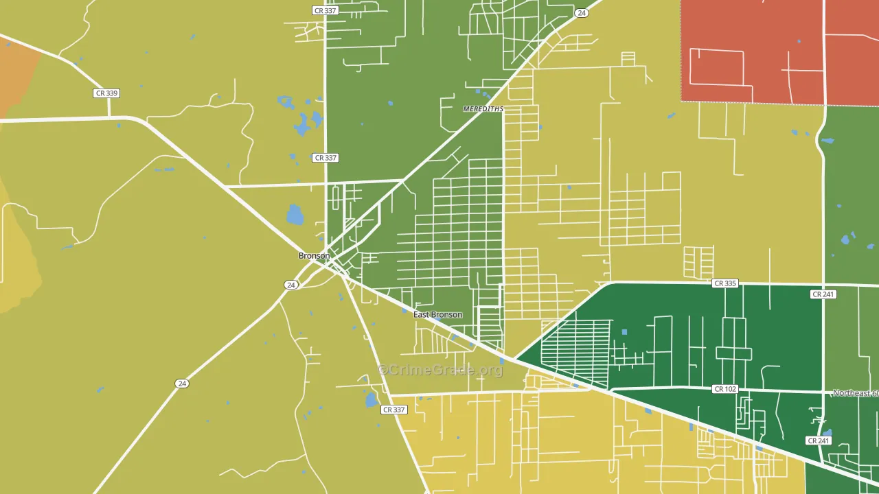 32621, FL Map of Theft Rates