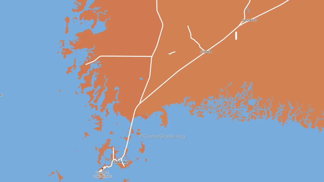 32625, FL Map of Theft Rates