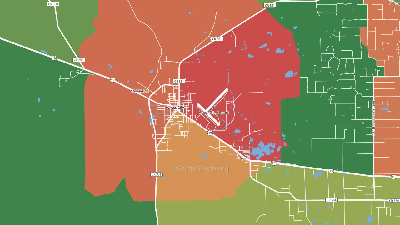 32628, FL Map of Theft Rates