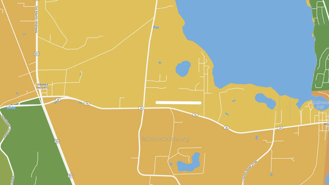 32631, FL Map of Theft Rates