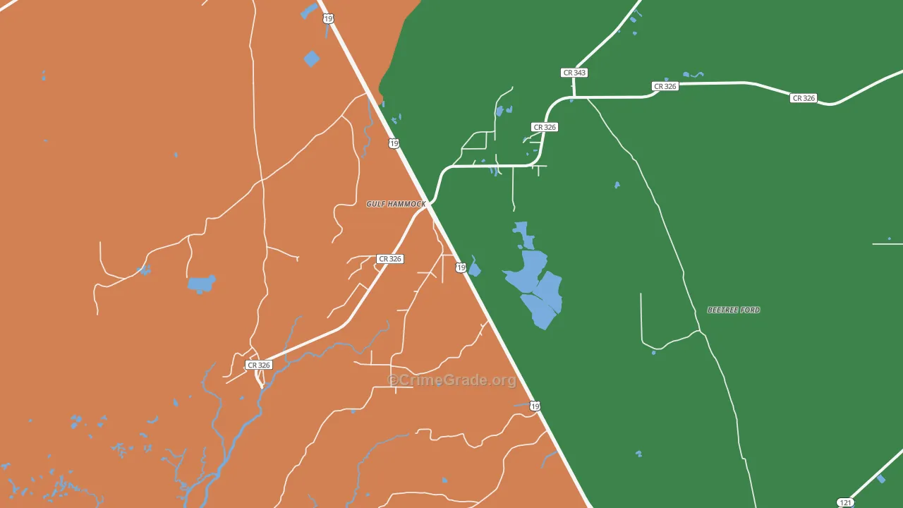 32639, FL Map of Theft Rates