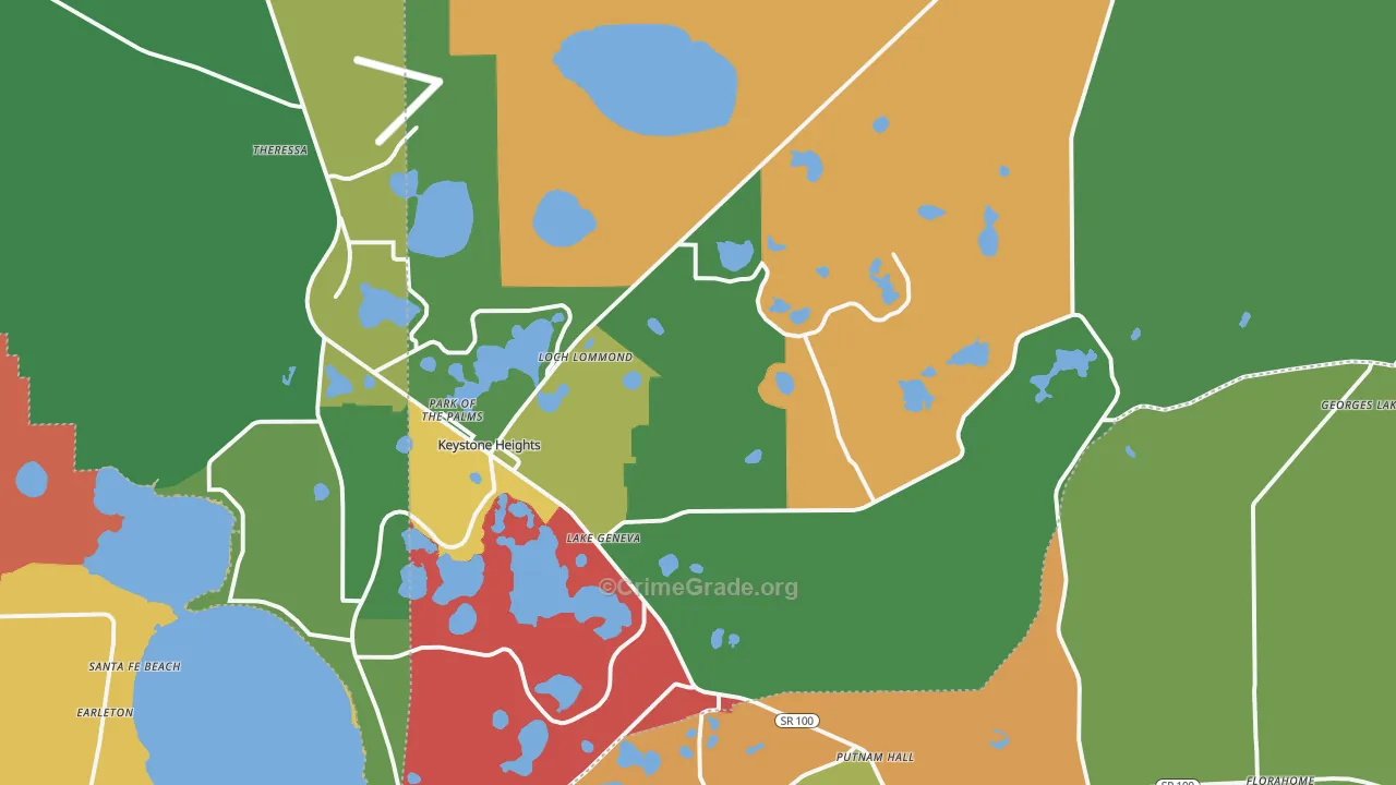 32656, FL Map of Theft Rates