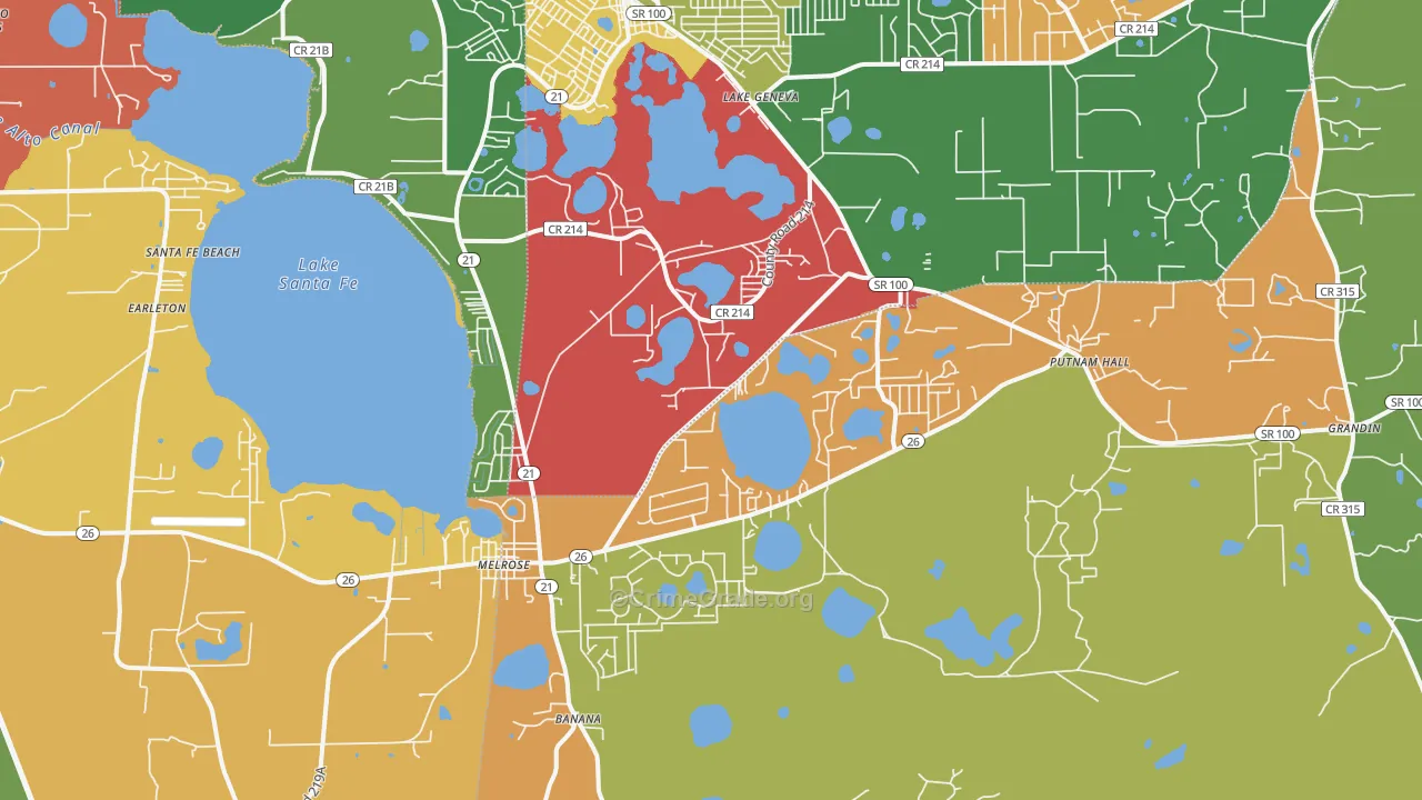 32666, FL Map of Theft Rates