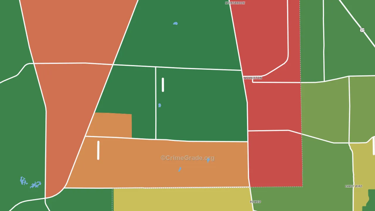 32668, FL Map of Theft Rates