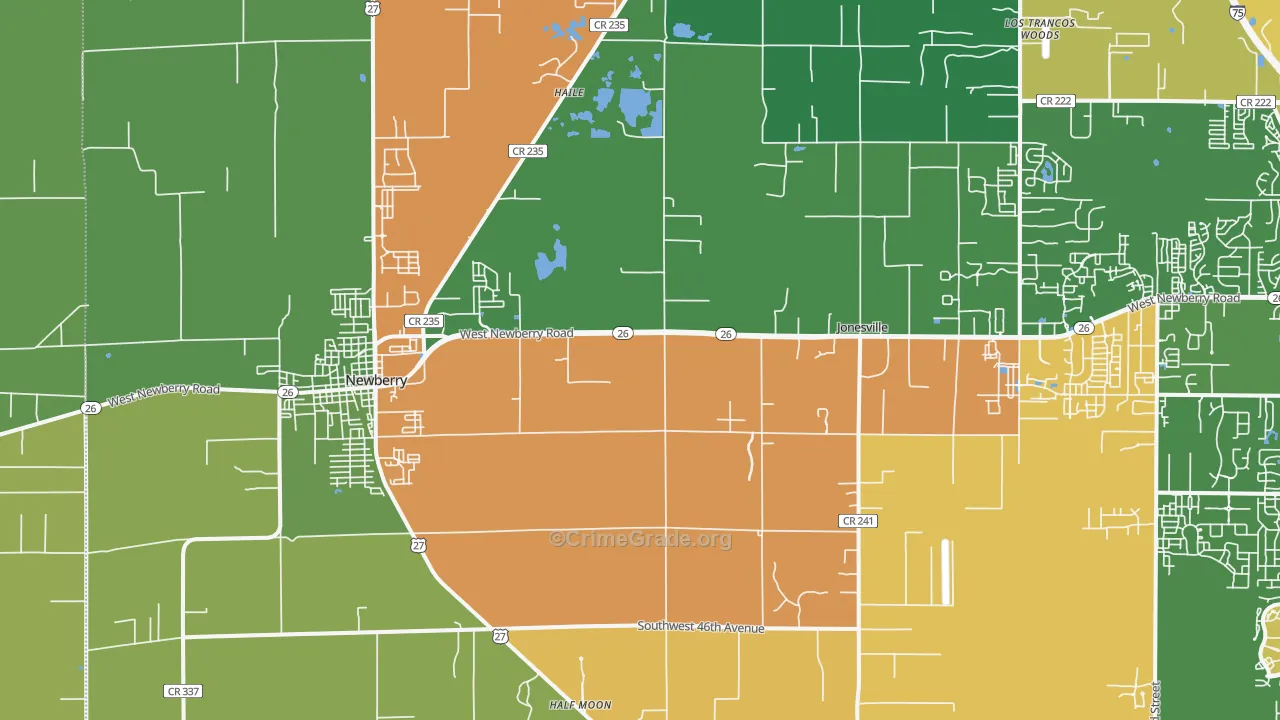 32669, FL Map of Theft Rates