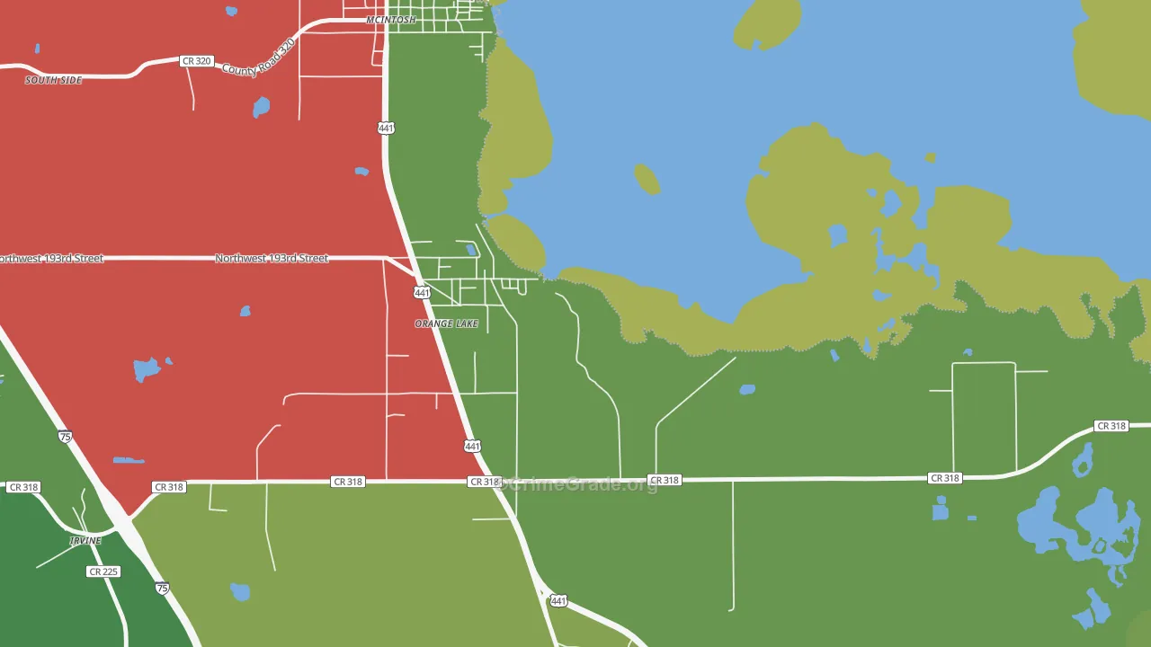32681, FL Map of Theft Rates
