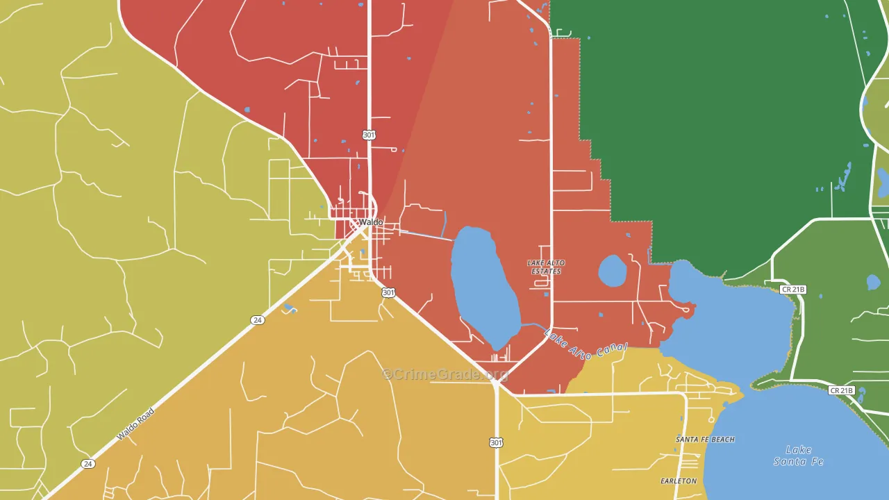 32694, FL Map of Theft Rates