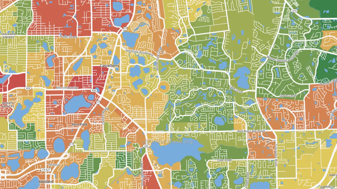 32707, FL Map of Theft Rates