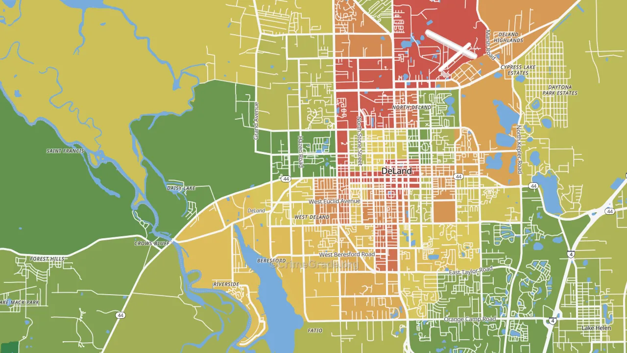 32720, FL Map of Theft Rates