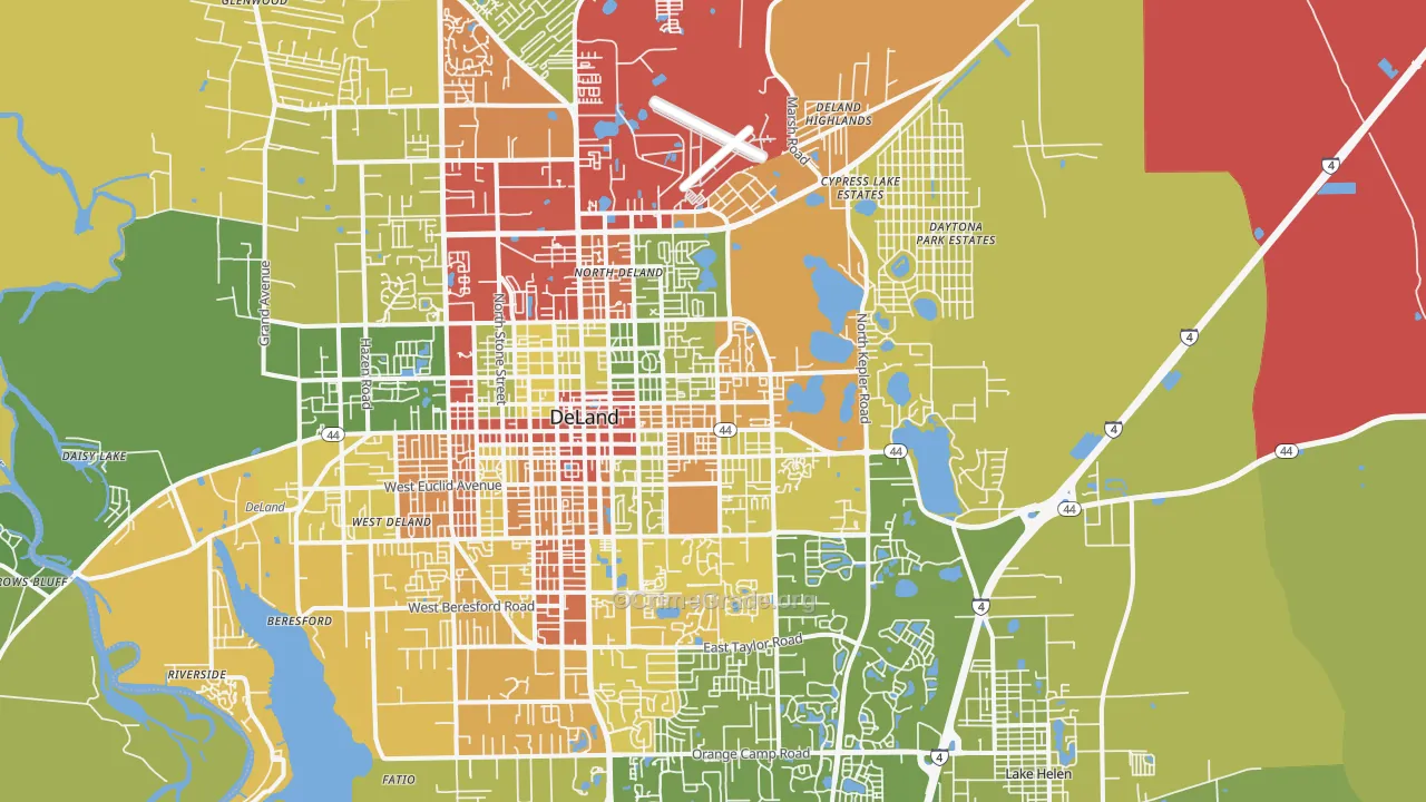 32724, FL Map of Theft Rates