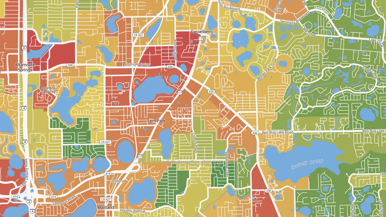 32730, FL Map of Theft Rates