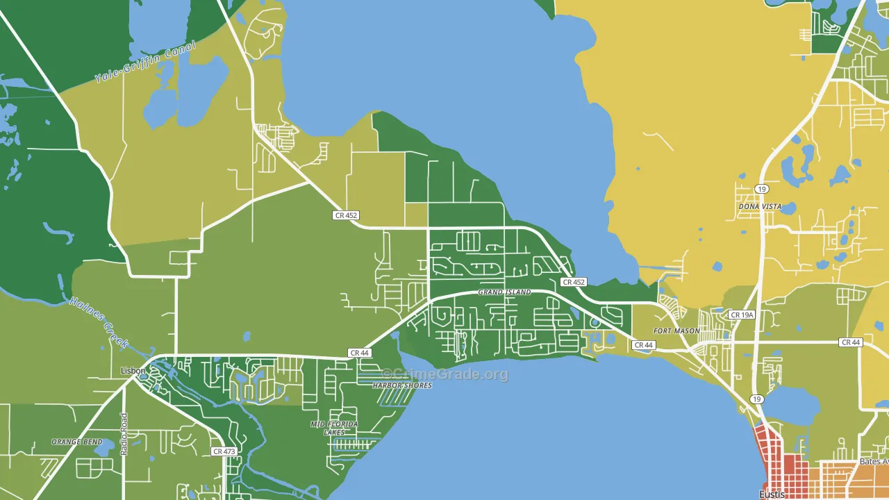 32735, FL Map of Theft Rates