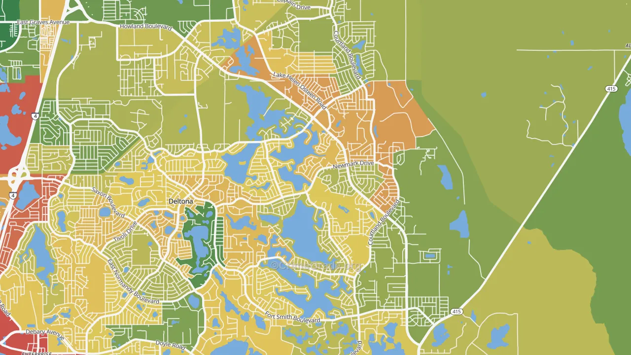 32738, FL Map of Theft Rates