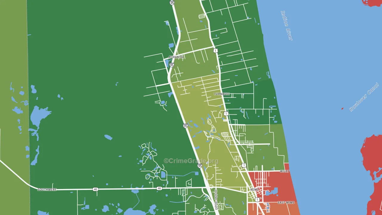 32754, FL Map of Theft Rates