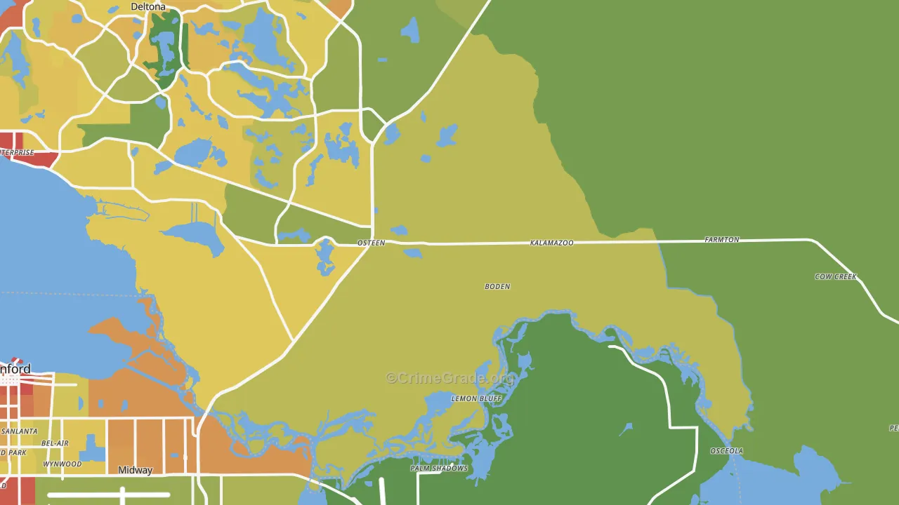 32764, FL Map of Theft Rates